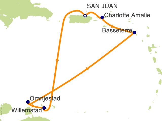 7 Night Southern Caribbean Christmas Cruise from San Juan
