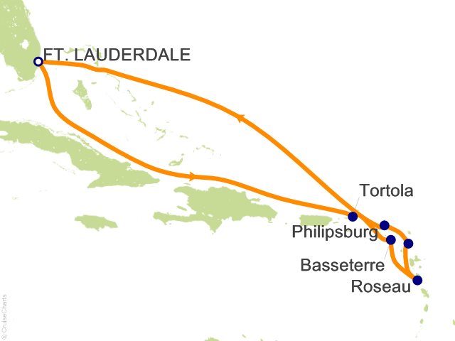 10 Night Southern Caribbean Cruise from Fort Lauderdale