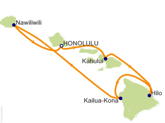 7 Night Hawaii Cruise from Honolulu