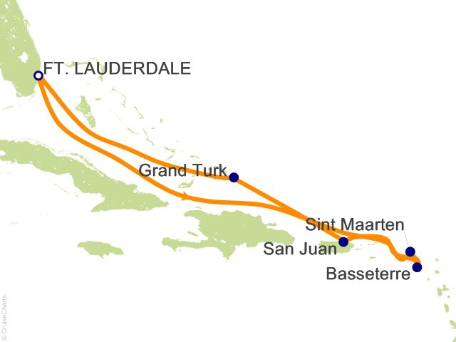 8 Night Eastern Caribbean Cruise from Fort Lauderdale