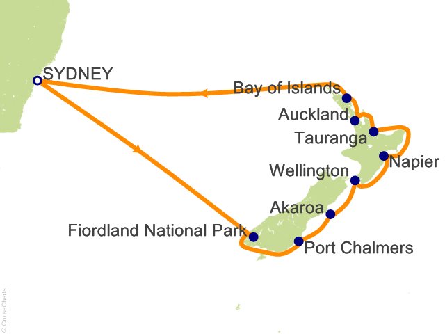 13 Night New Zealand Cruise from Sydney