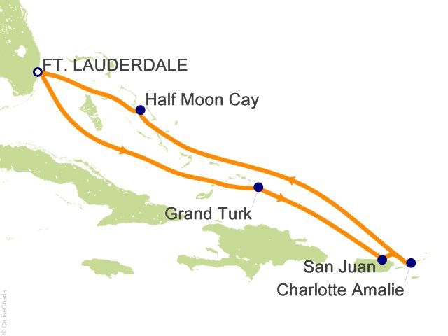 7 Night Eastern Caribbean Cruise from Fort Lauderdale