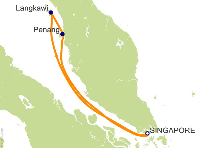 4 Night Penang and Langkawi Cruise from Singapore