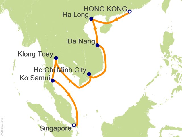 13 Night Thailand and Vietnam Cruise from Hong Kong