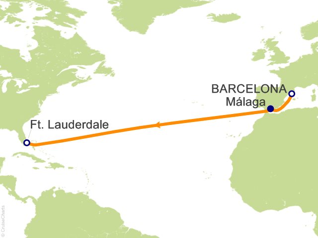 12 Night Transatlantic   Spain to Fort Lauderdale Cruise from Barcelona