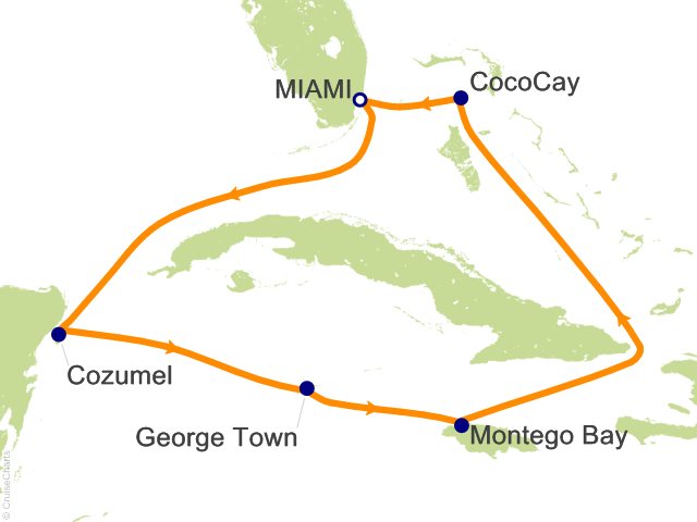 7 Night Western Caribbean Getaway Cruise from Miami