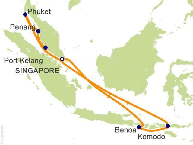14 Night Indonesia and Malaysia Cruise from Singapore