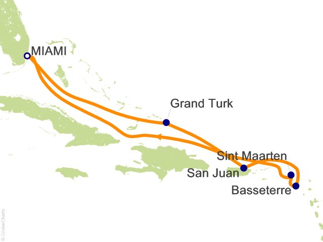 8 Night Eastern Caribbean Cruise from Miami
