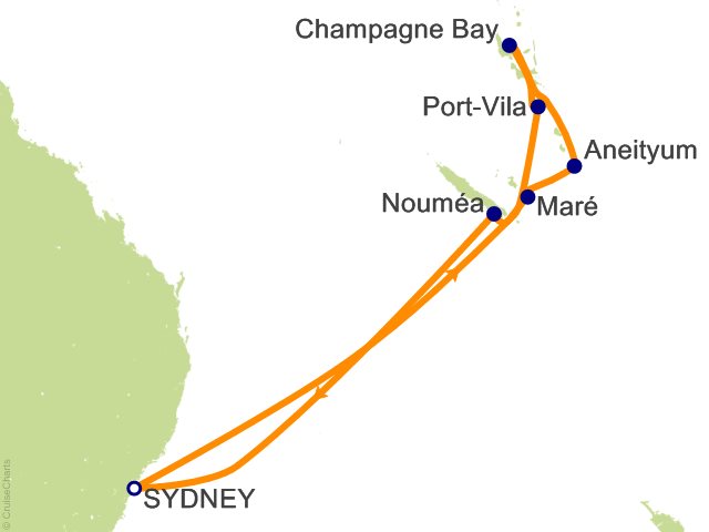 12 Night South Pacific Cruise from Sydney