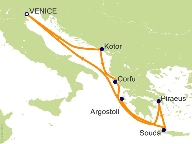 7 Night Greek Isles Cruise from Venice