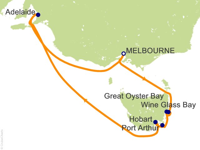 7 Night Tasmania Cruise from Melbourne