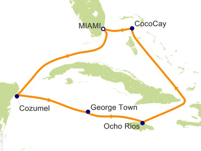 7 Night Western Caribbean Getaway Cruise from Miami