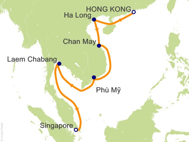 14 Night Southeast Asia Holidays Cruise from Hong Kong