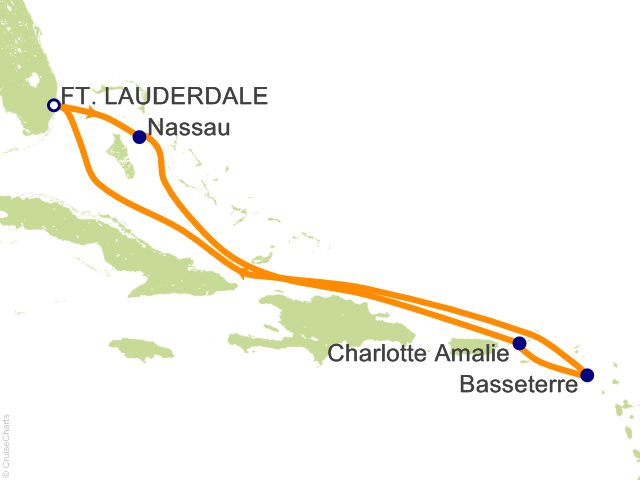 7 Night Eastern Caribbean Cruise from Fort Lauderdale