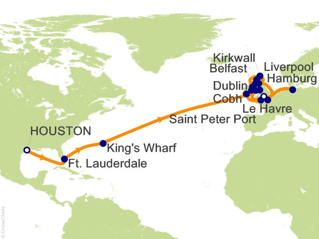 33 Night British Isles Grand Adventure Cruise from Houston