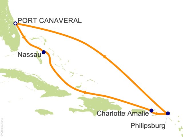 7 Night Eastern Caribbean Cruise from Port Canaveral