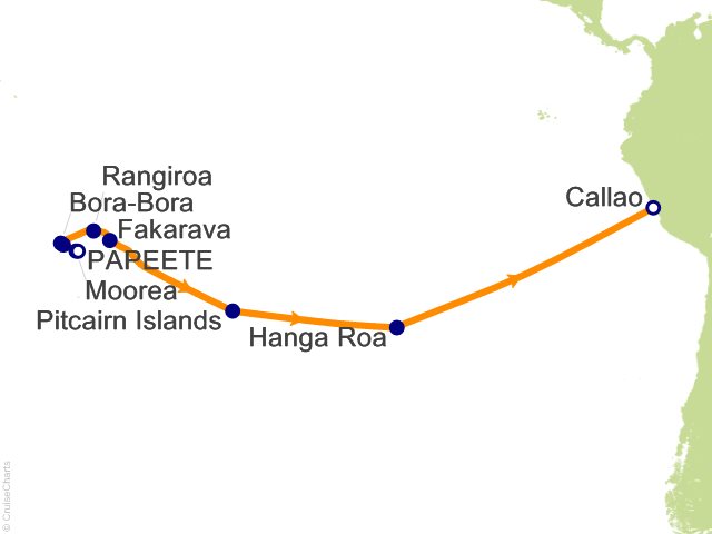 17 Night Pacific Journey Cruise from Papeete