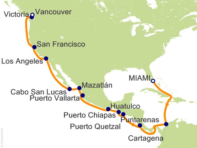 21 Night Panama Canal from Miami Cruise from Miami