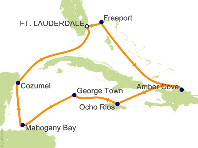 10 Night The Magical Caribbean Cruise from Fort Lauderdale