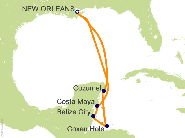 7 Night Western Caribbean from New Orleans Cruise from New Orleans