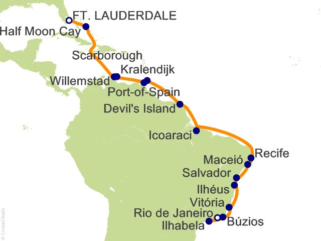 24 Night Amazon and Carnaval Explorer Cruise from Fort Lauderdale
