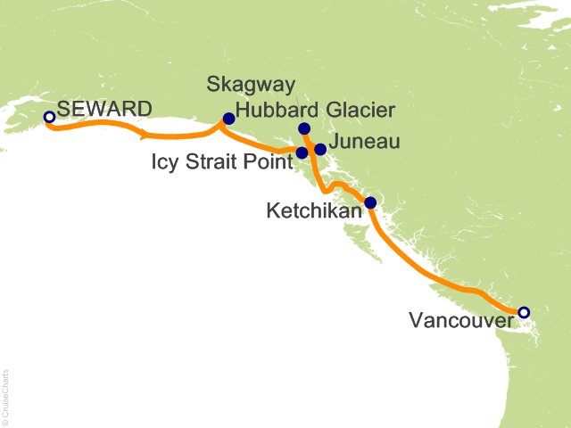 7 Night Alaska Southern Glacier Cruise from Seward