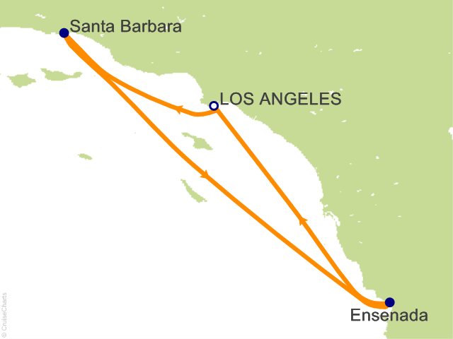 4 Night West Coast Getaway with Santa Barbara Cruise from Los Angeles